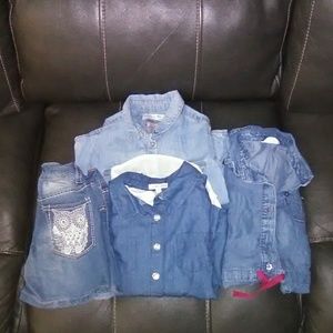 Girls mix denim bundle size 6-7